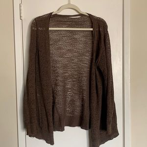 Sheer Brown Cardigan